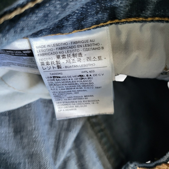 Levi's 559 Relaxed Straight Medium Wash Jeans Men Sz 44x34 (measured 43x31) - Picture 4 of 9